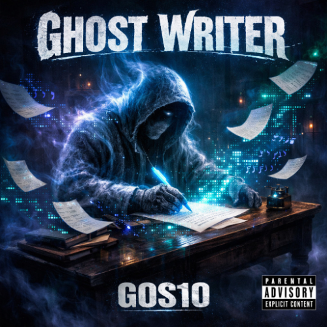 Ghost Writer, the 2026 album by GOS10, cover artwork
